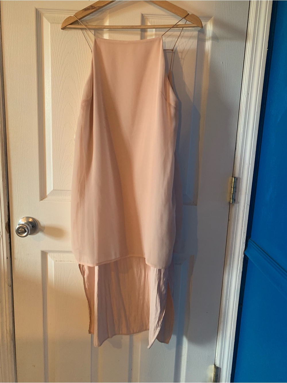 Zara Blush Pink Slip Dress - Spaghetti Straps - Picture 10 of 13